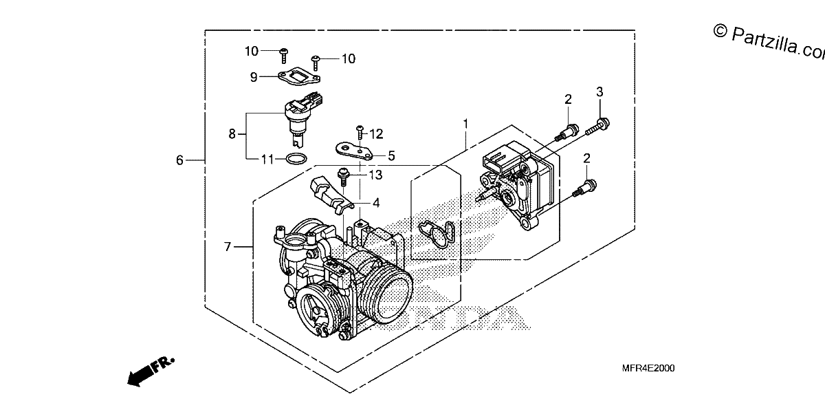 Diagrama de THROTTLE BODY