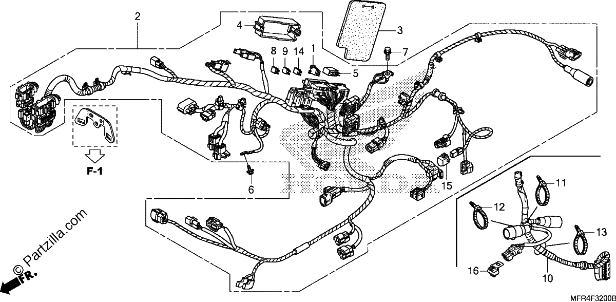 Diagrama de WIRE HARNESS