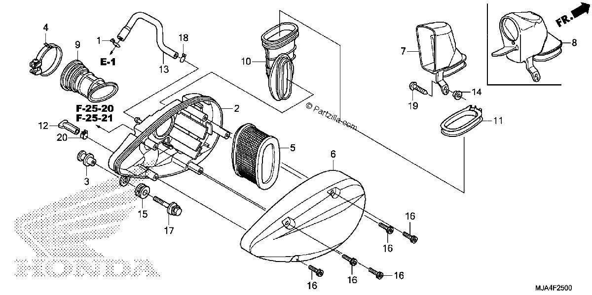 Diagrama de AIR CLEANER