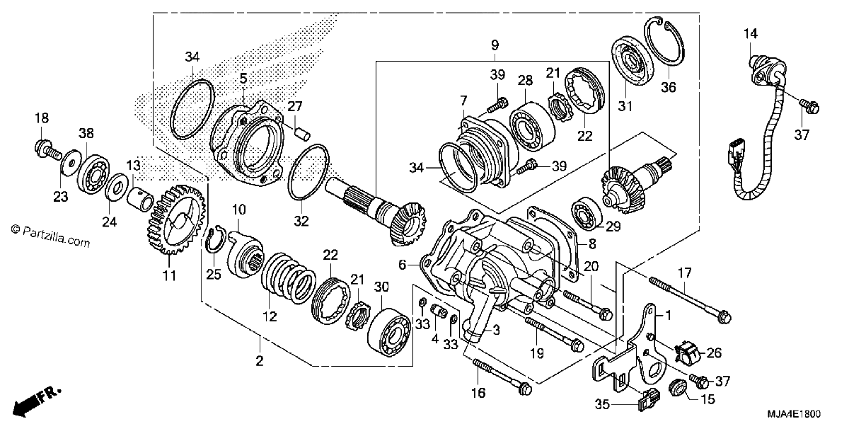 Diagrama de SIDE GEAR CASE
