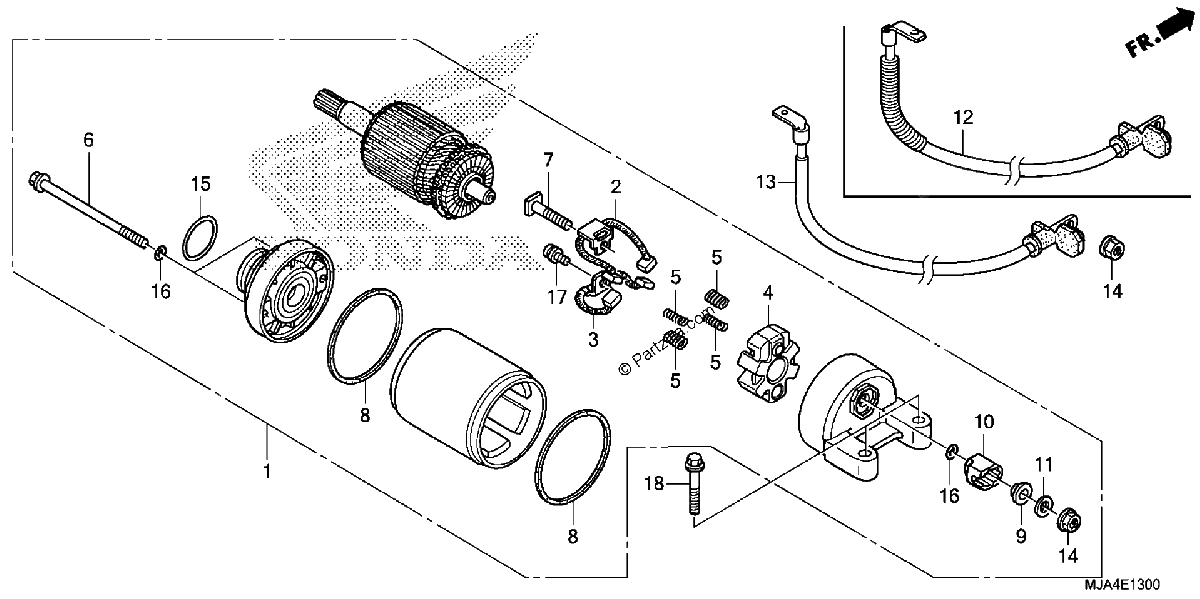 Diagrama de STARTER MOTOR