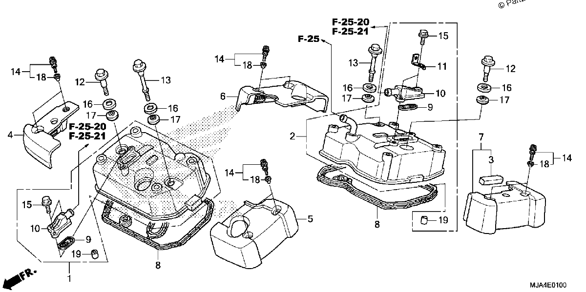 Diagrama de CYLINDER HEAD COVER