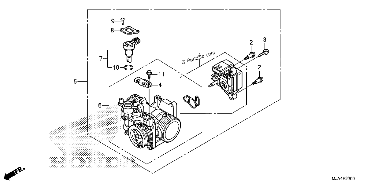 Diagrama de THROTTLE BODY