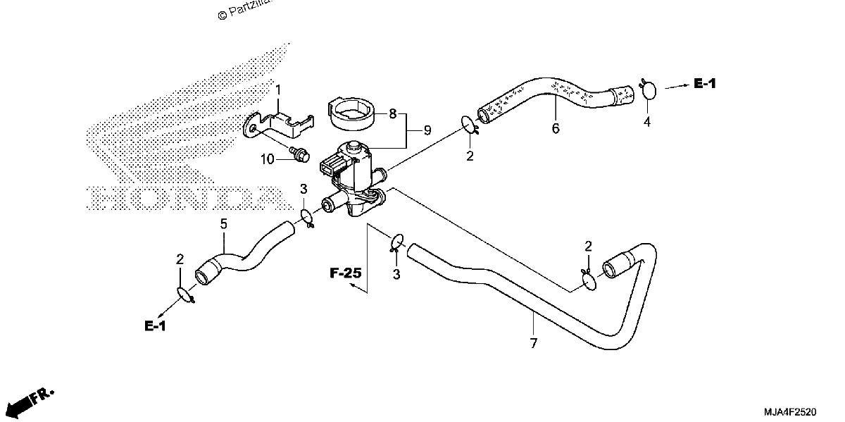 Diagrama de AIR INJECTION VALVE 1