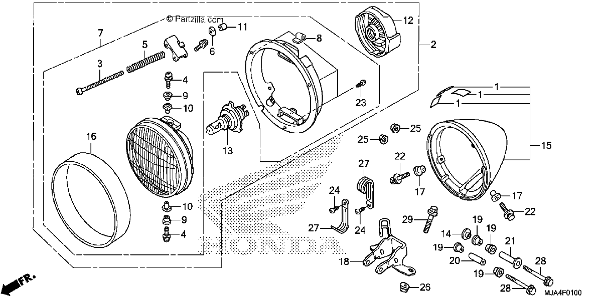 Diagrama de HEADLIGHT 1