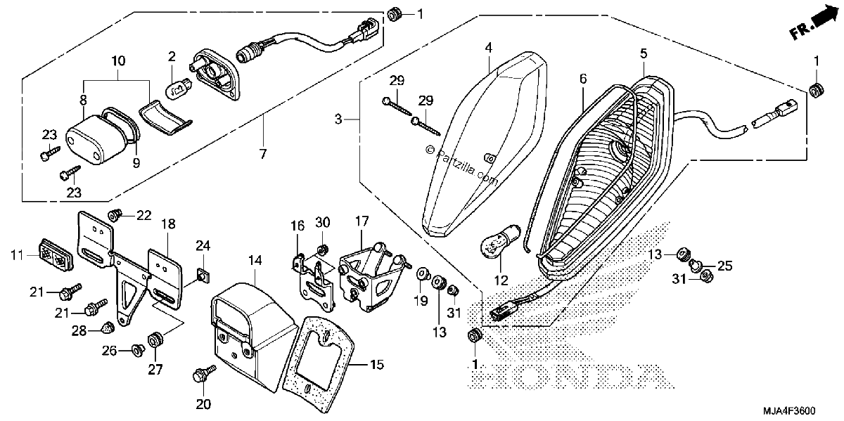 Diagrama de TAILLIGHT 1