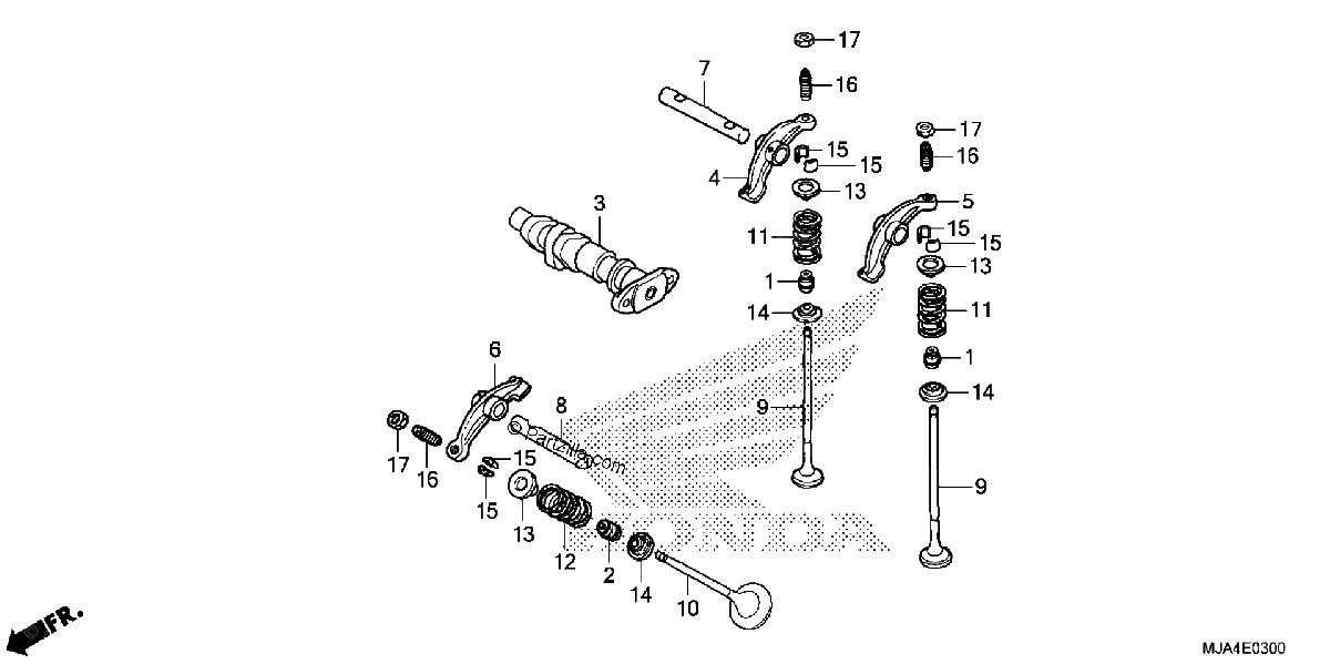 Diagrama de CAMSHAFT VALVE FR