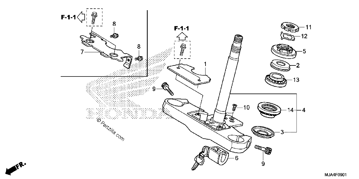 Diagrama de STEERING STEM 2