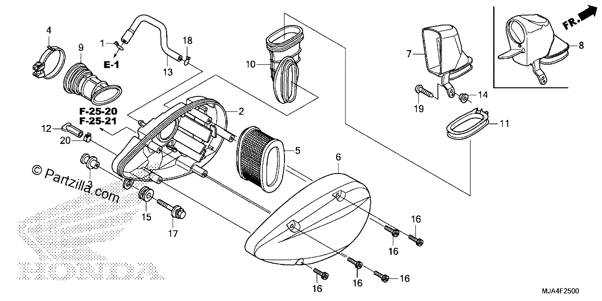 Diagrama de AIR CLEANER