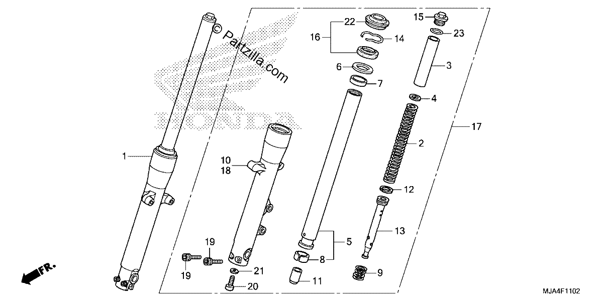 Diagrama de FRONT FORK 3