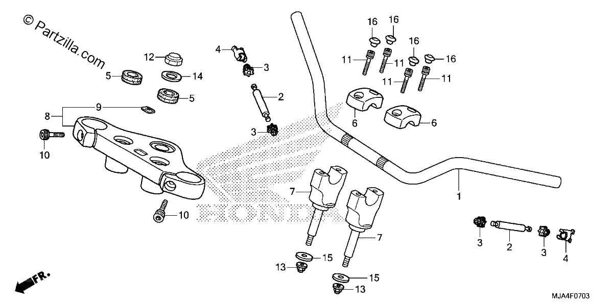 Diagrama de HANDLEBAR 4