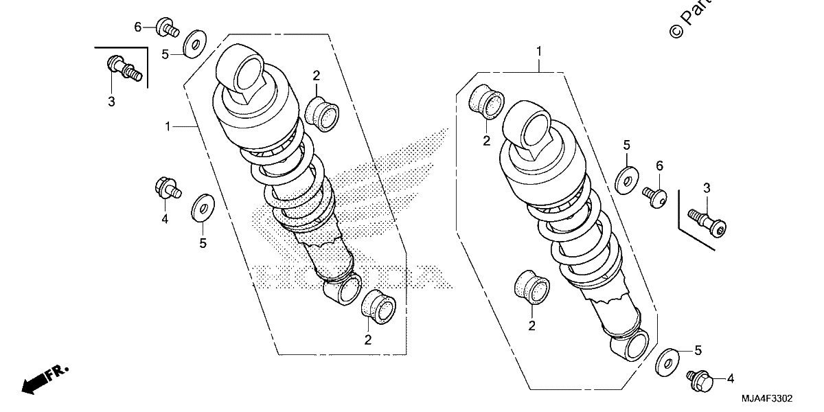Diagrama de REAR SHOCK ABSORBER 3
