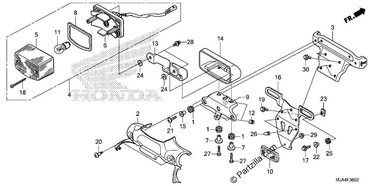 Diagrama de TAILLIGHT 3