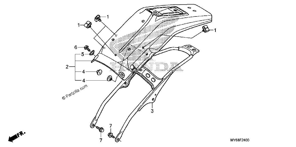 Diagrama de REAR FENDER