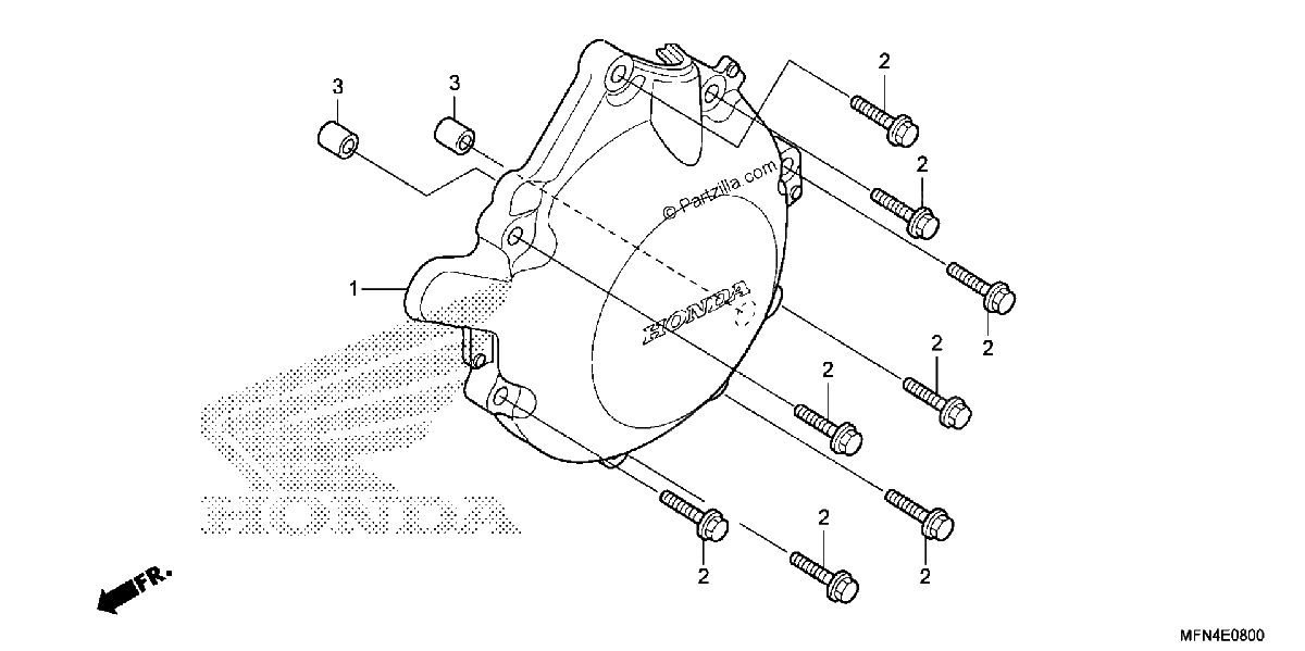 Diagrama de ALTERNATOR COVER