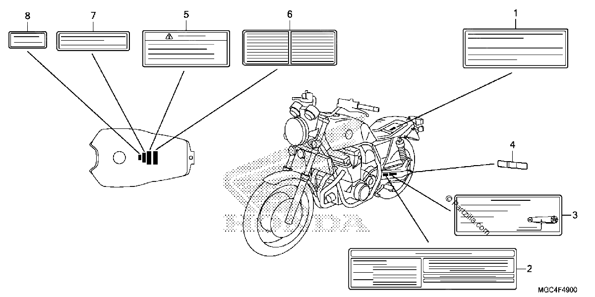 Diagrama de CAUTION LABEL
