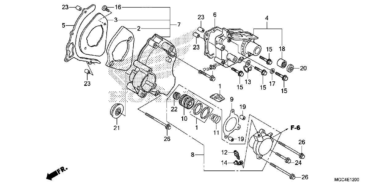 Diagrama de LEFT REAR COVER