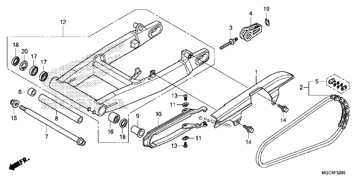 Diagrama de SWINGARM