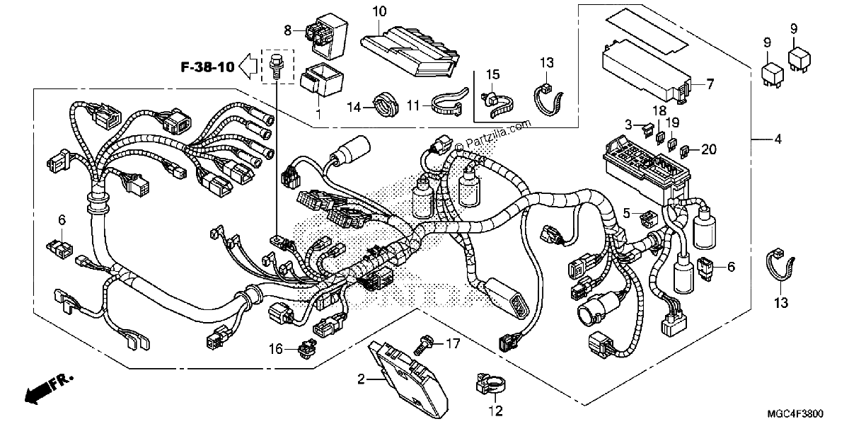 Diagrama de WIRE HARNESS