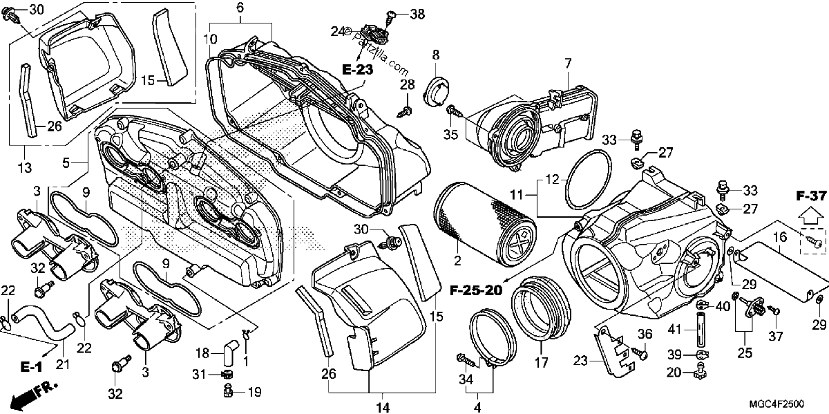 Diagrama de AIR CLEANER