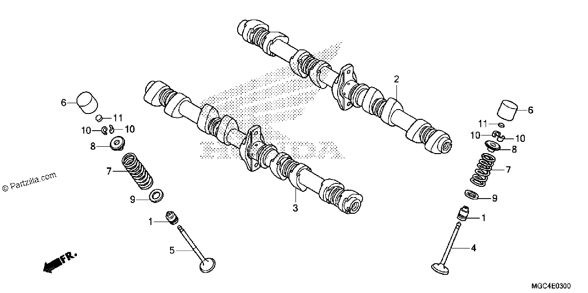 Diagrama de CAMSHAFT VALVE