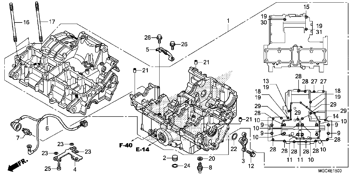 Diagrama de CRANKCASE