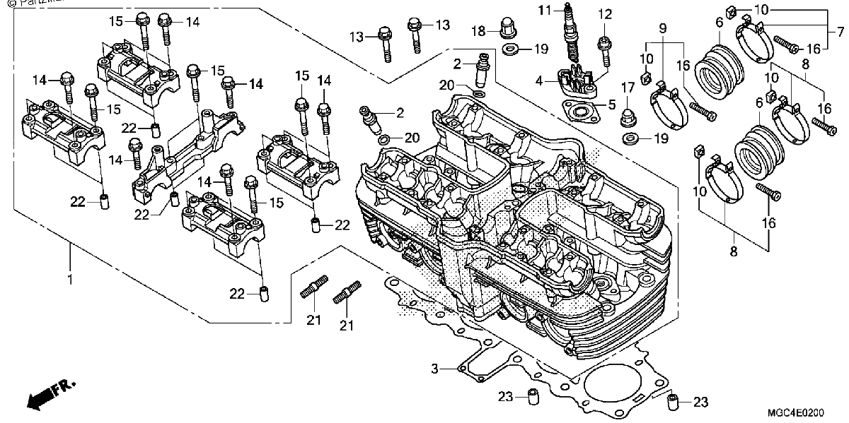 Diagrama de CYLINDER HEAD
