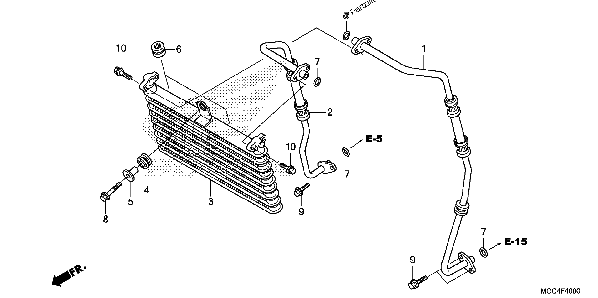 Diagrama de OIL COOLER
