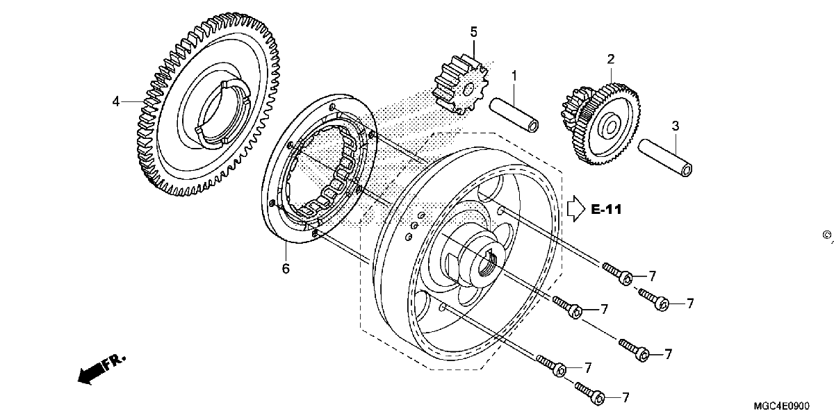 Diagrama de STARTING CLUTCH