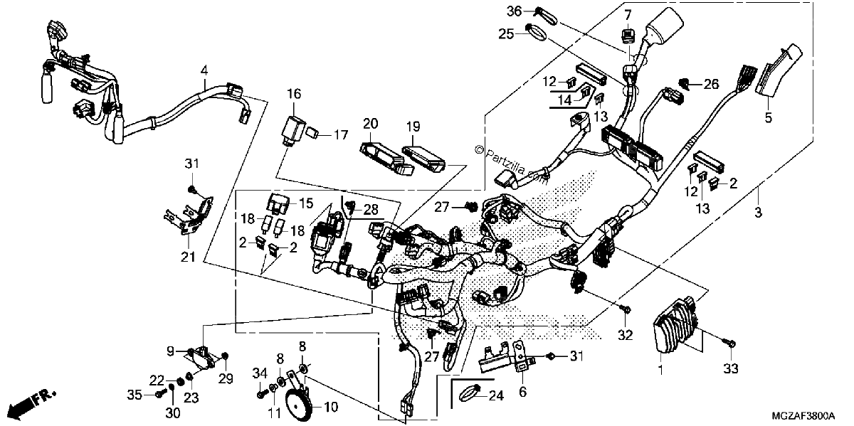 Diagrama de WIRE HARNESS