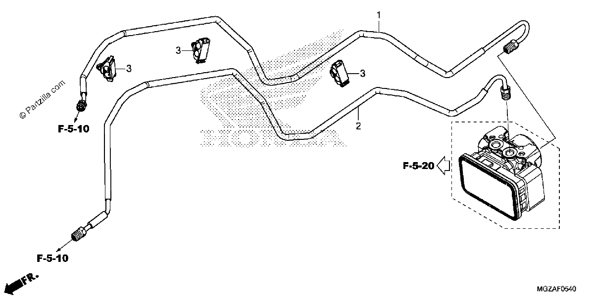 Diagrama de BRAKE PIPE