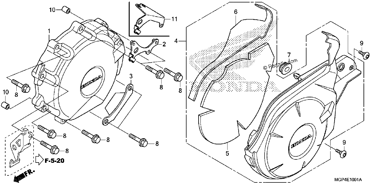 Diagrama de ALTERNATOR COVER 2