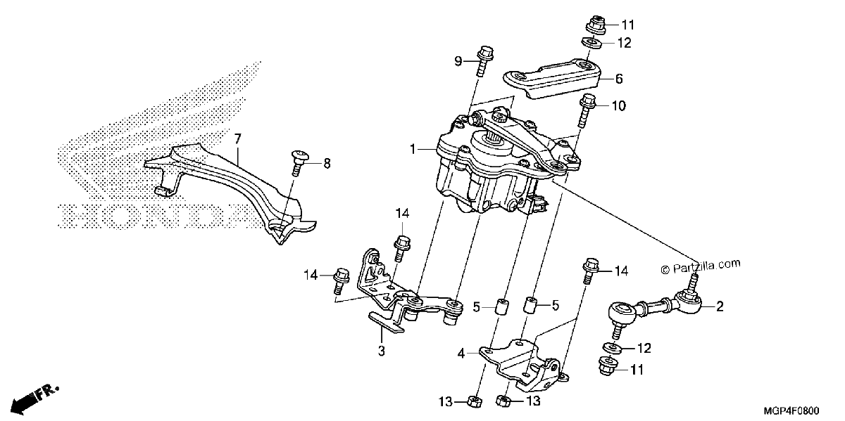 Diagrama de STEERING DAMPER