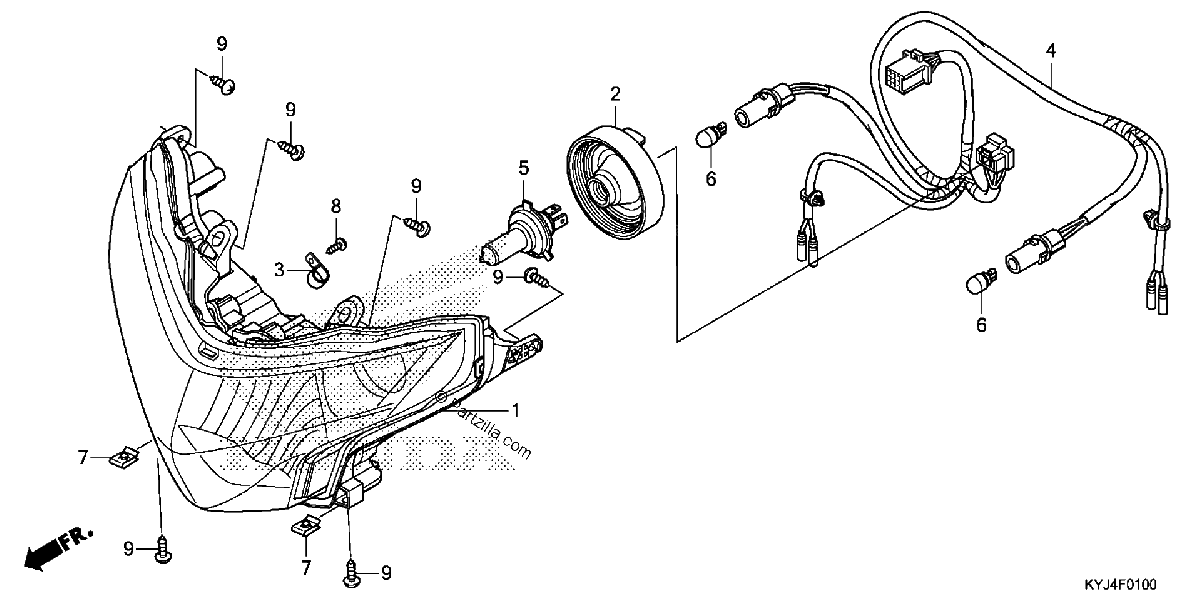 Diagrama de HEADLIGHT