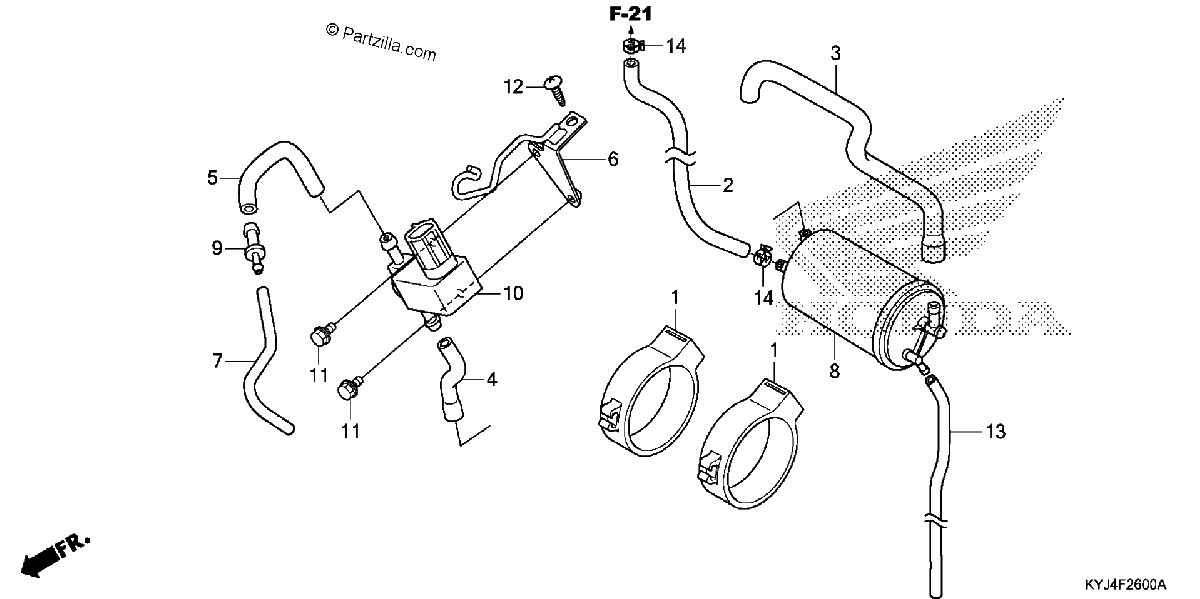Diagrama de EVAP CANISTER
