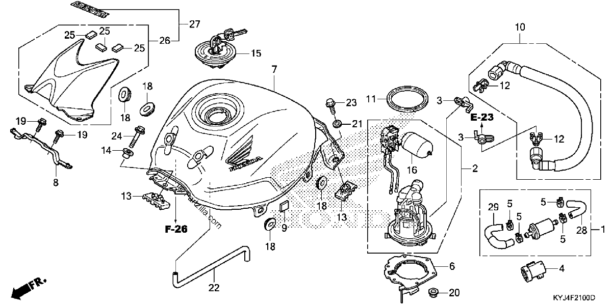 Diagrama de FUEL TANK