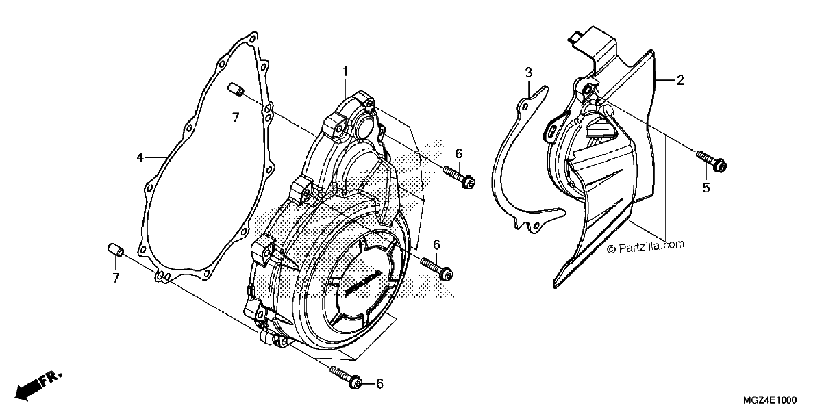Diagrama de ALTERNATOR COVER