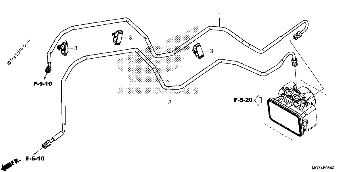 Diagrama de BRAKE PIPE