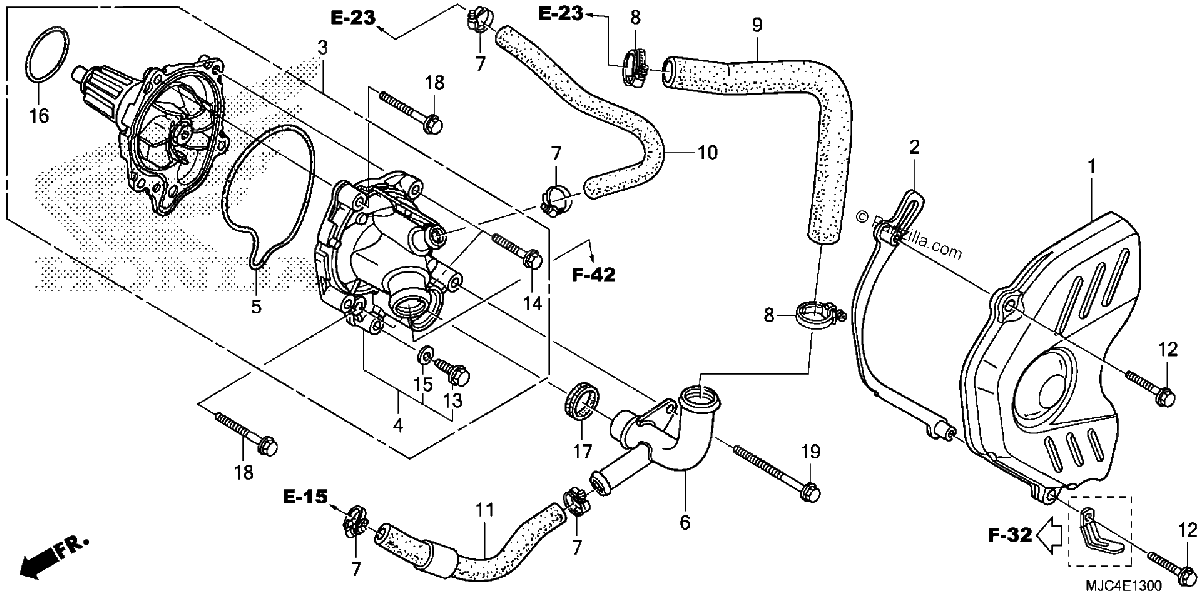 Diagrama de WATER PUMP