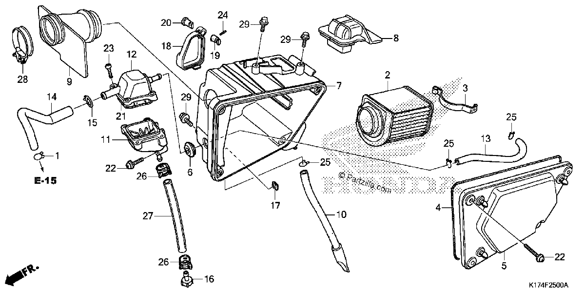 Diagrama de AIR CLEANER