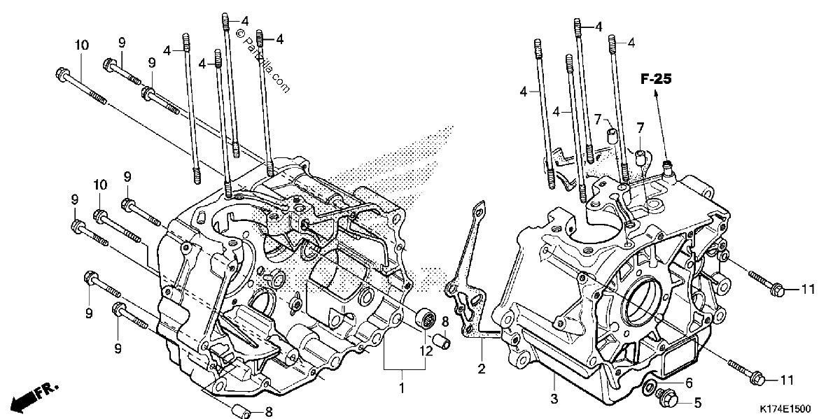 Diagrama de CRANKCASE