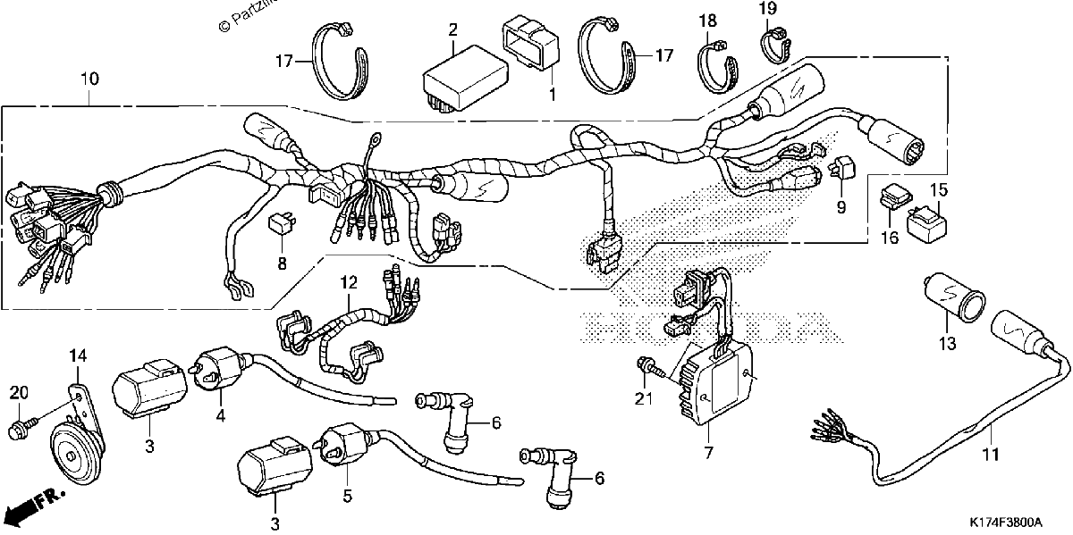 Diagrama de WIRE HARNESS