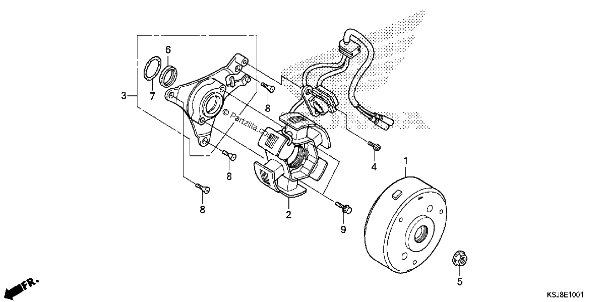 Diagrama de ALTERNATOR CRF100F