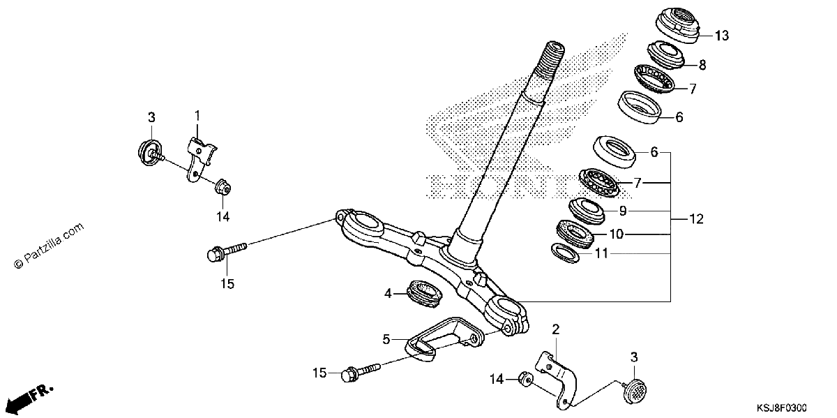 Diagrama de STEERING STEM