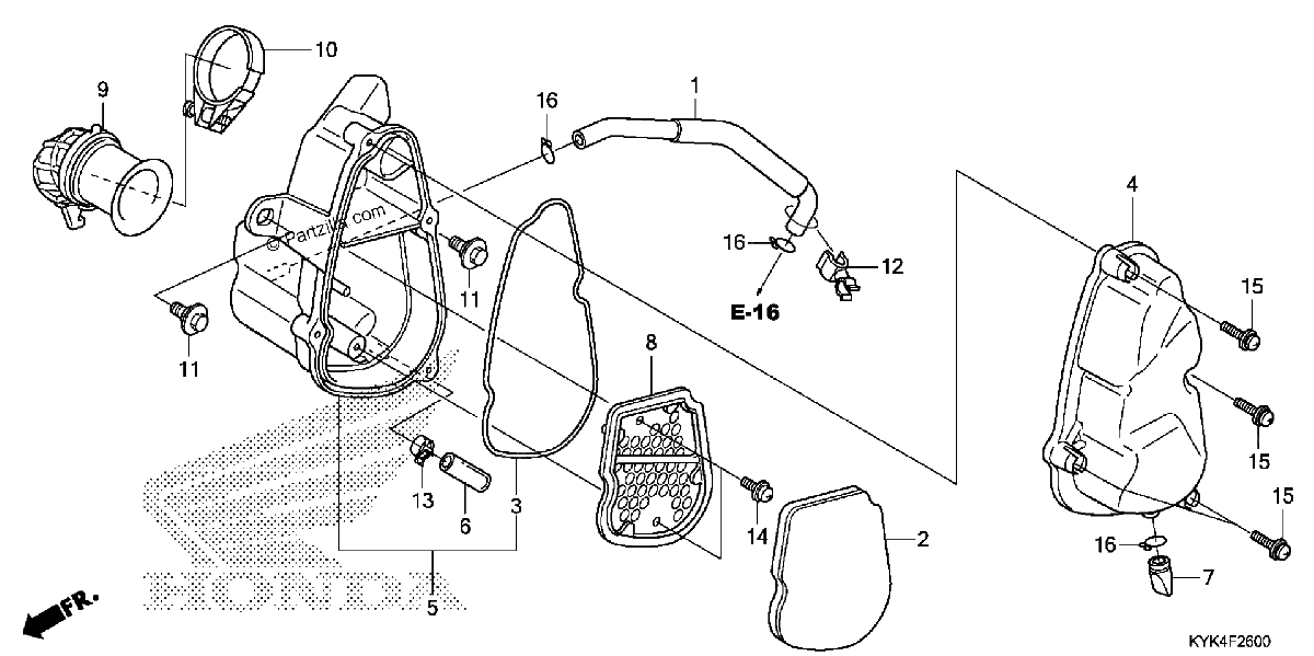 Diagrama de AIR CLEANER