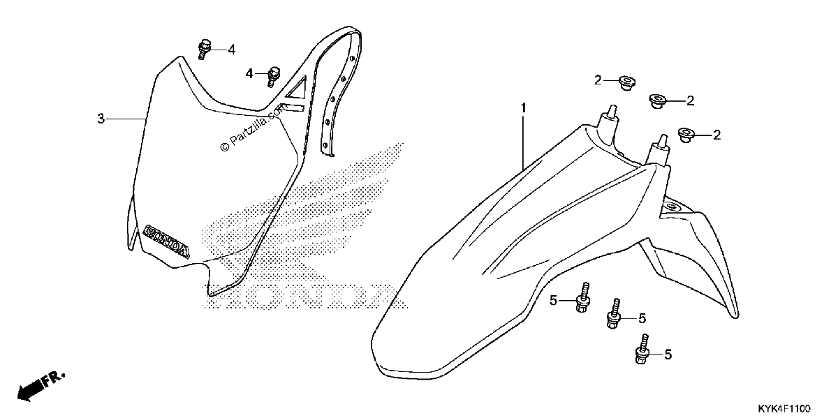 Diagrama de FRONT FENDER