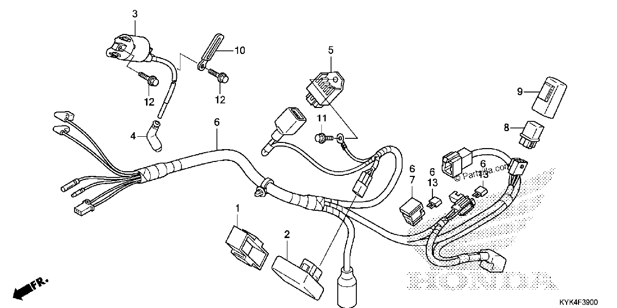 Diagrama de WIRE HARNESS