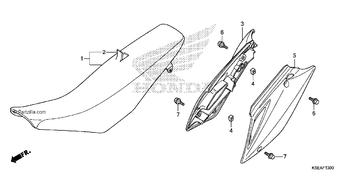 Diagrama de SEAT SIDE COVER