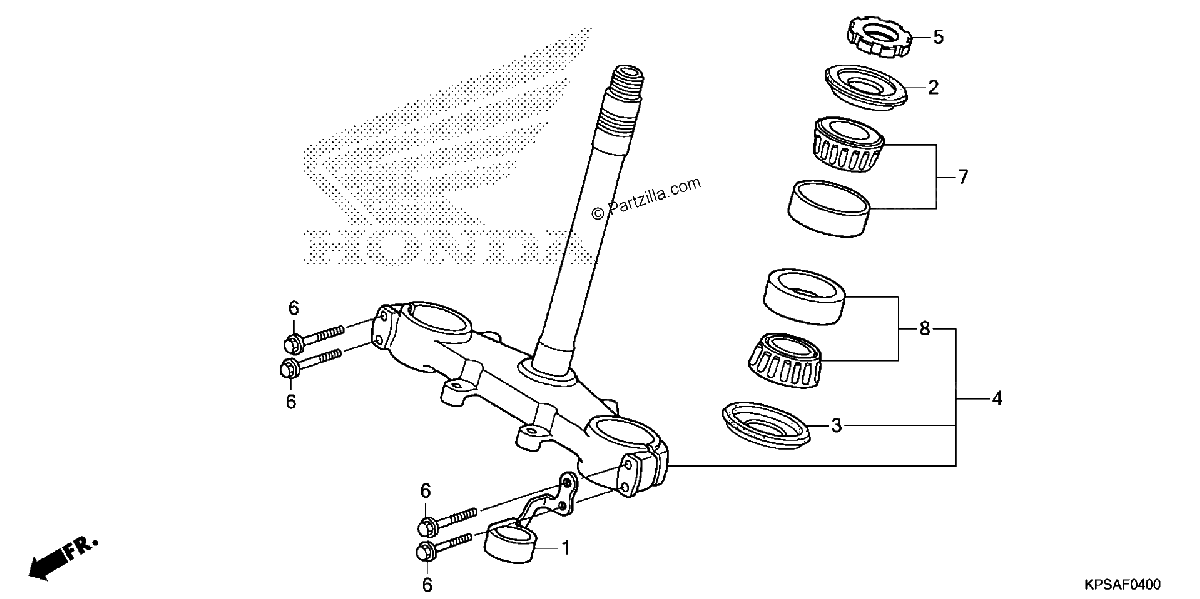 Diagrama de STEERING STEM