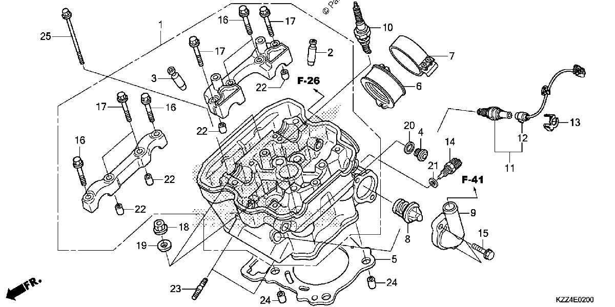 Diagrama de CYLINDER HEAD